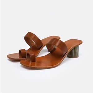 LOQ brown tere geometric sandals